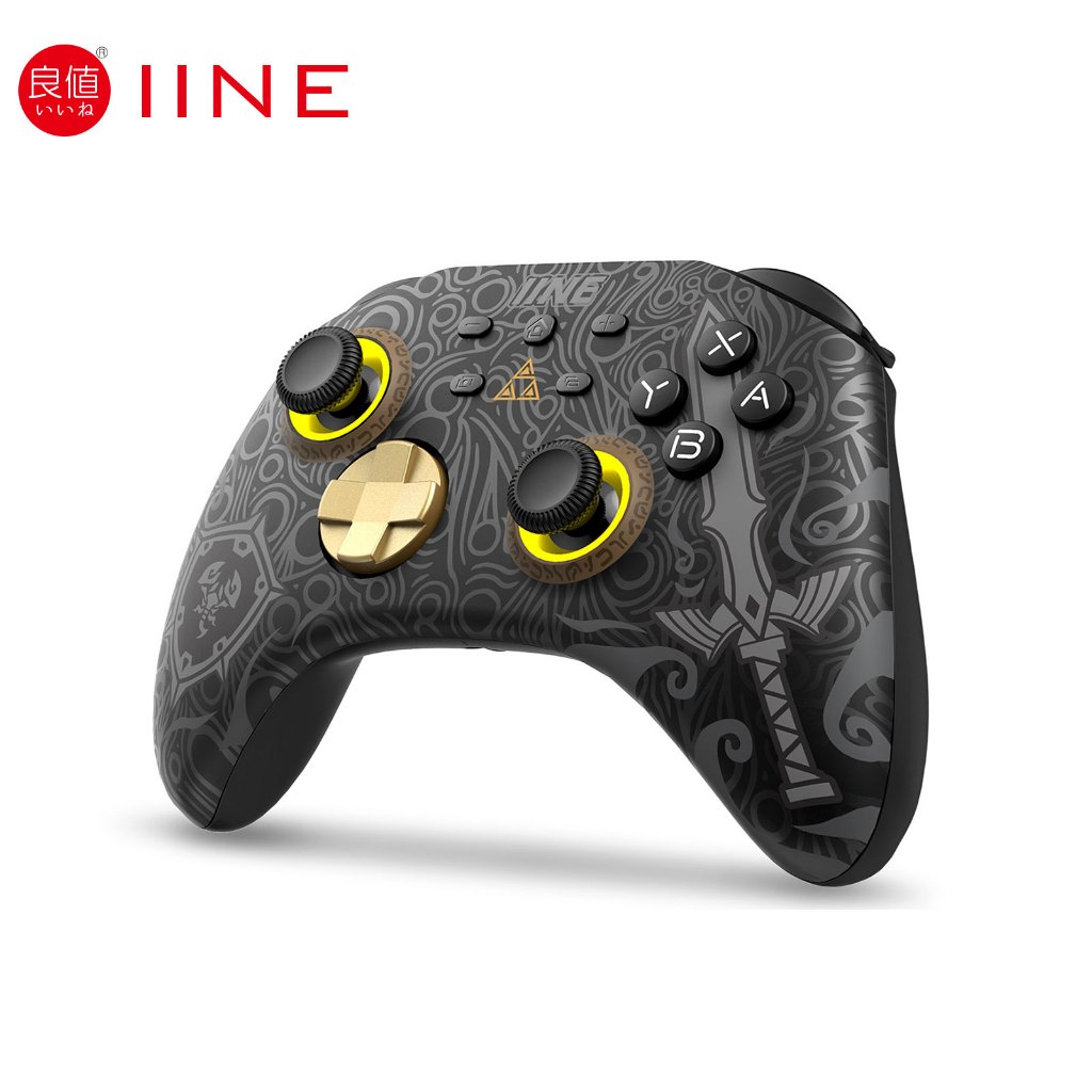 Iine Ares Zelda Wireless Pro ตัวควบคุม พร้อมแจ็คหูฟัง ไฟ RGB สําหรับ Nintendo Switch