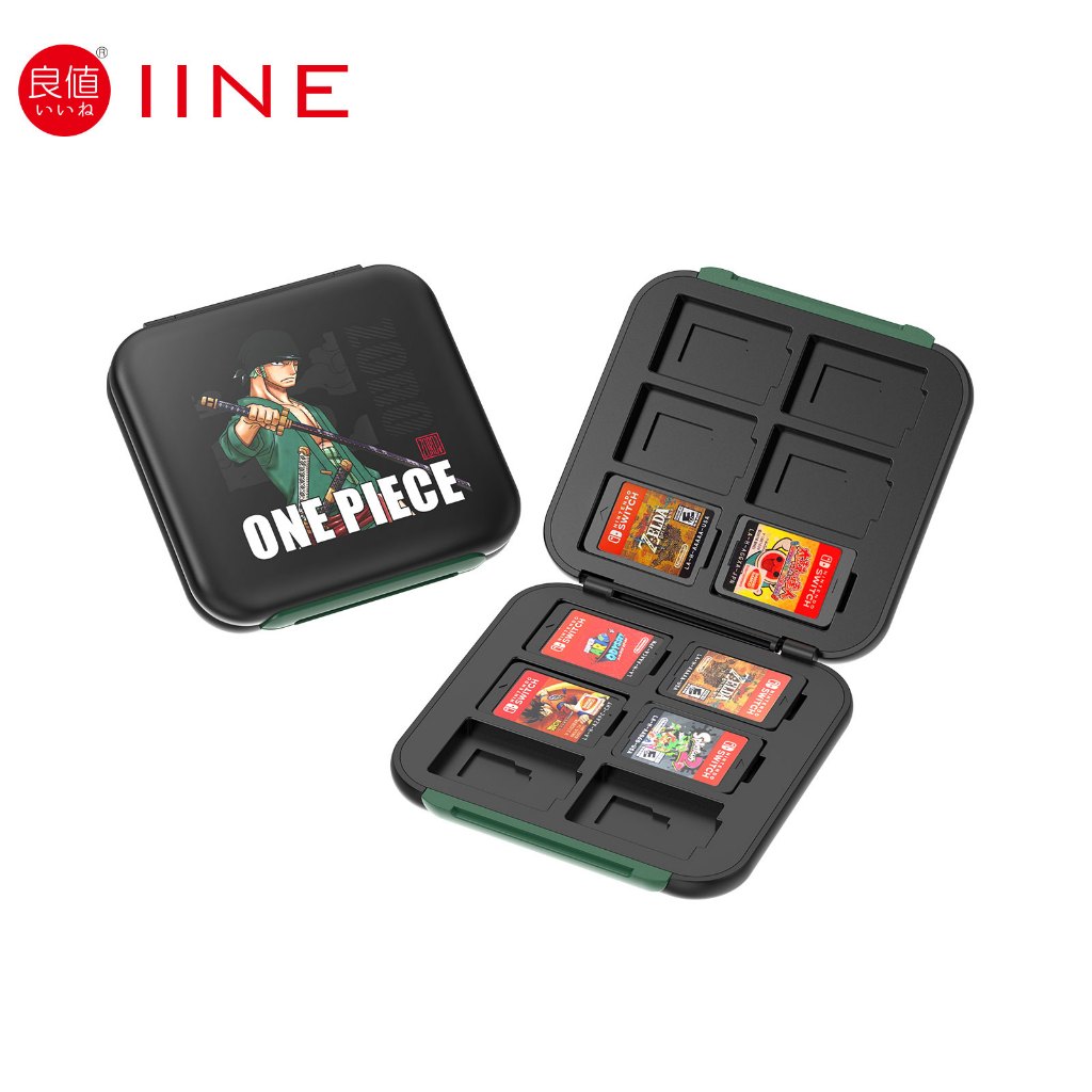Iine ONE-PIECE กล่องคาสเซ็ตการ์ด 12 ใบ สําหรับ Nintendo Switch Game Cards