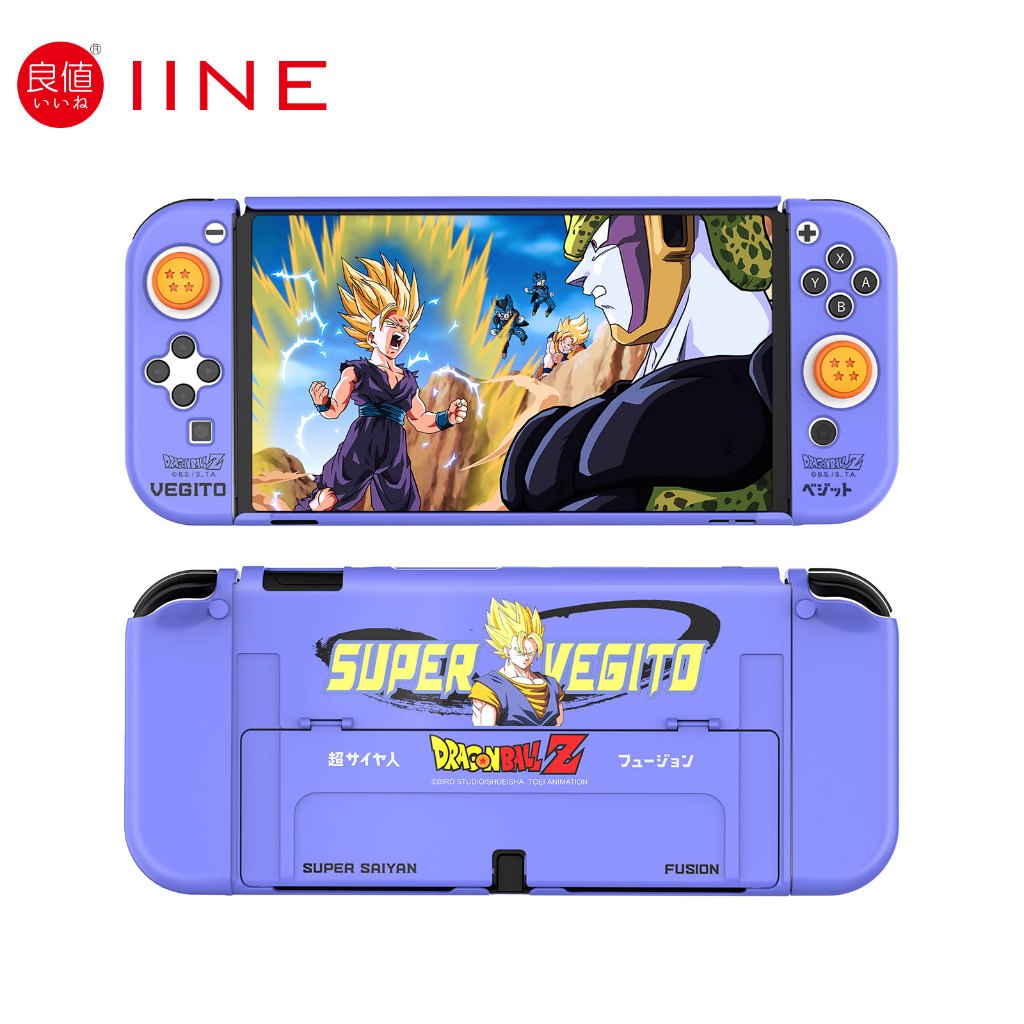 Iine เคสคอนโซล OLED ลาย DragonBall Vegito & Majin สําหรับ Nintendo Switch OLED