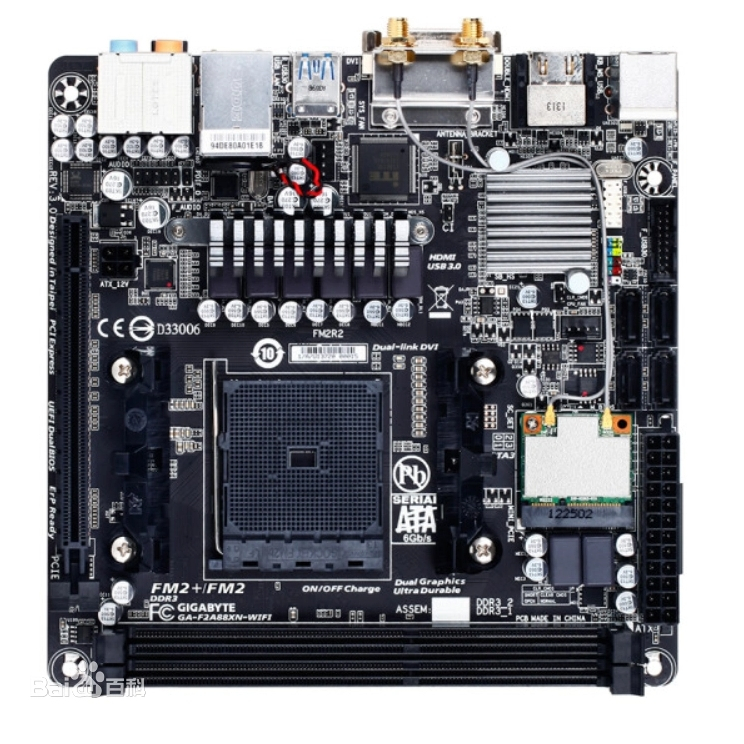 ใช้ GAGIBYTE F2A88XN-WIFI ITX FM2/FM2+ เมนบอร์ด ddr3 ram a88x a88xm