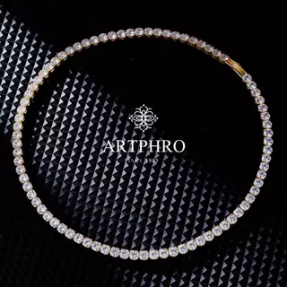 ARTPHRO สร้อยคอเทนนิส แฟชั่น ผู้ชาย หญิง สร้อยคอผู้ชายเท่ๆ ผู้หญิงเท่ๆ แบรนด์