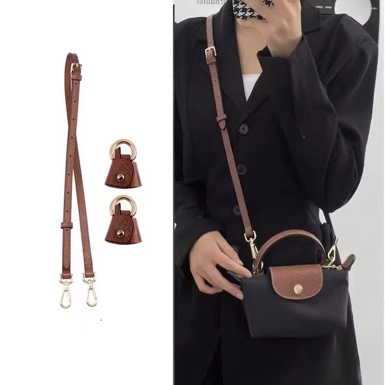 LONGCHAMP ลองแชมป์ 34175 2023 กระเป๋าเกี๊ยวป้องกันสิ่งแวดล้อมข้างเดียวของผู้หญิงล่าสุด กระเป๋าโท้ทสายคล้องไหล่เสริม