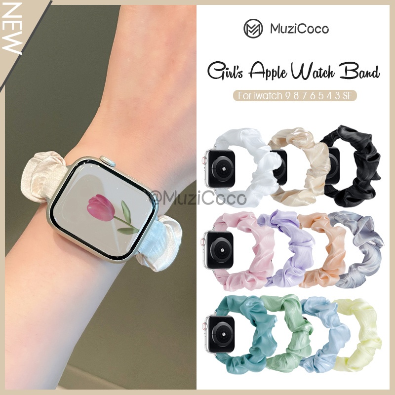 สายนาฬิกาข้อมือ ยืดหยุ่น สีพื้น สําหรับสมาร์ทวอทช์ 45 มม. 44 มม. 40 มม. 38 มม. 42 มม. 41 มม. Ultra2-1 49 มม. iwatch Series 8 7 6 5 4 3
