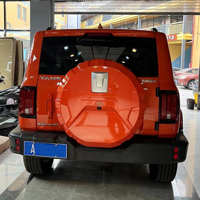For Great Wall Tank 300 TANK 300 ฝาครอบยางอะไหล่แพคเกจเต็มรูปแบบ Tailgate ฝาครอบยางตกแต่งภายนอกการปรับเปลี่ยนตกแต่งอุปกรณ์เสริมในรถยนต์ - รูปที่ 4