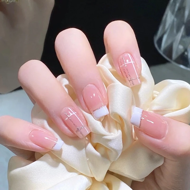 เล็บปลอม พร้อมกาว กันน้ํา แบบถอดออกได้ จํานวน 24 ชิ้น thumbnail 7