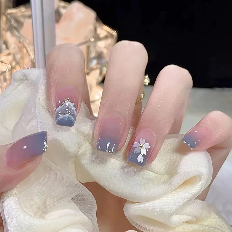 เล็บปลอม พร้อมกาว กันน้ํา แบบถอดออกได้ จํานวน 24 ชิ้น thumbnail 8