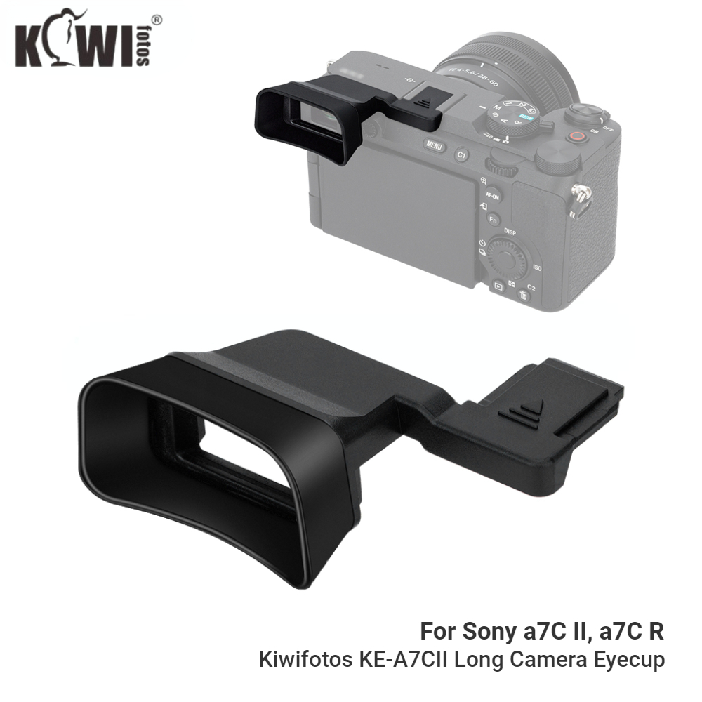 Kiwifotos KE-A7CII ช่องมองภาพกล้อง แบบยาง อุปกรณ์เสริม สําหรับ Sony a7C II R a7CII a7CR A7C2