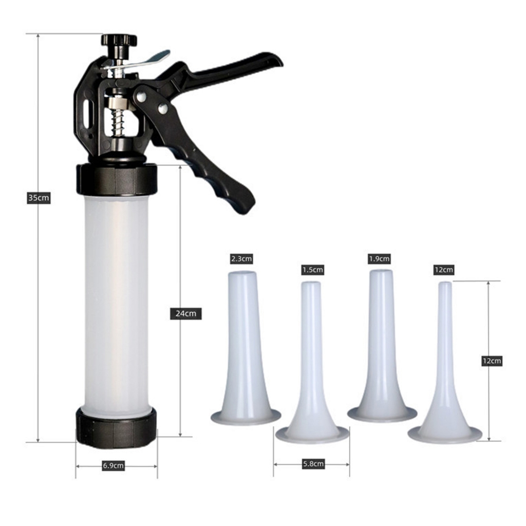 [Dolity2] เครื่องยัดไส้เนื้อสัตว์ แบบมือถือ พร้อมไส้หลอด 4 ชิ้น - รูปที่ 5