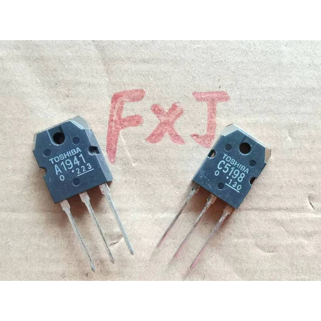 2SA1941+2SC5198 คู่เสียง) (1 หลอดเพาเวอร์แอมป์ A1941 C5198 TO-3P pxc4 (1 คู่) 2SA1941+2SC5198
