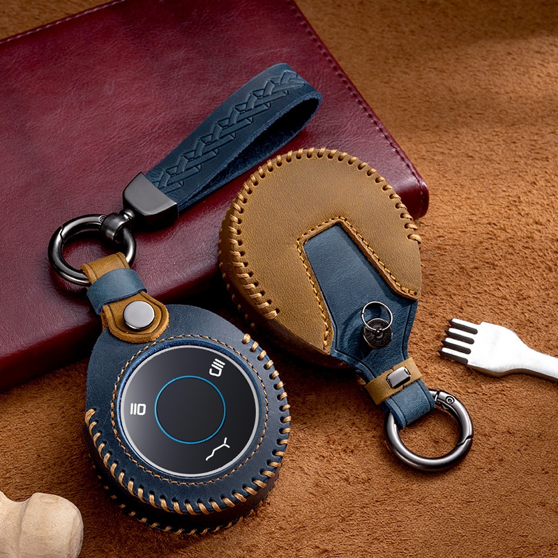 [พร้อมส่ง] Neta เคสกุญแจรีโมทรถยนต์ แบบหนัง สําหรับ NETA V 22 NETA U Pro Nezha Crazy horsehide