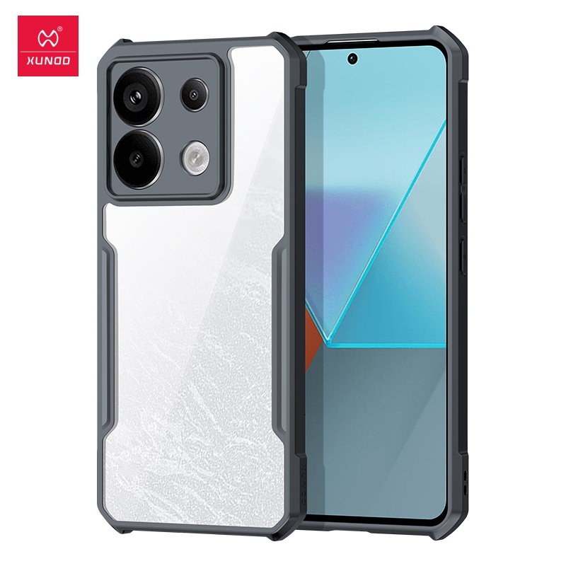 Poco X6 5g / Redmi Note 13 Pro 5g เคส Xundd ใส ถุงลมนิรภัย ป้องกันการตก ป้องกัน เคสในตัว ขาตั้งด้านหลัง