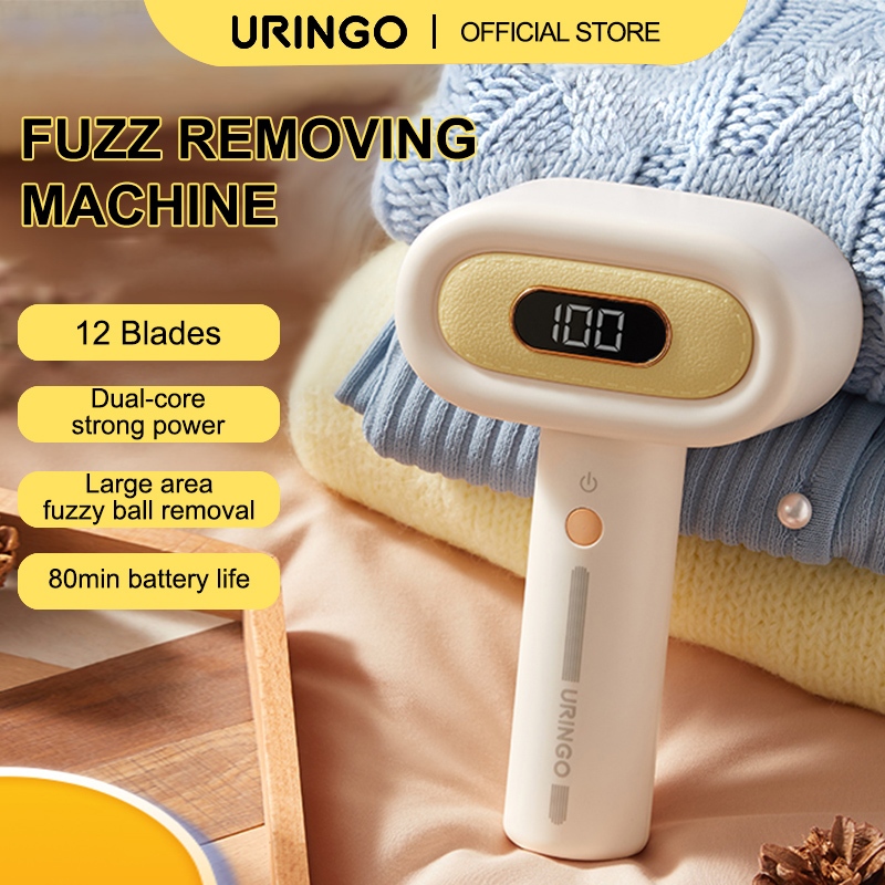 Uringo ลูกบอลกําจัดขุย มีประสิทธิภาพ ไม่ต้องทําร้ายเสื้อผ้า ชาร์จ USB