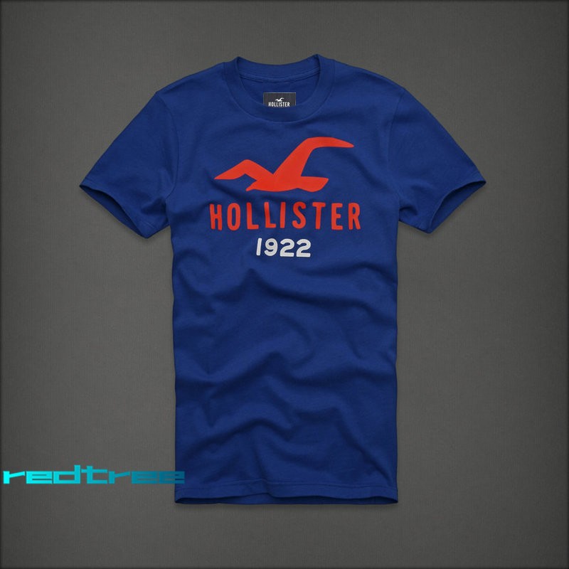 เสื้อยืด Hollister Men's T-shirt ของแท้ 100% เสื้อยืดผู้ชาย
