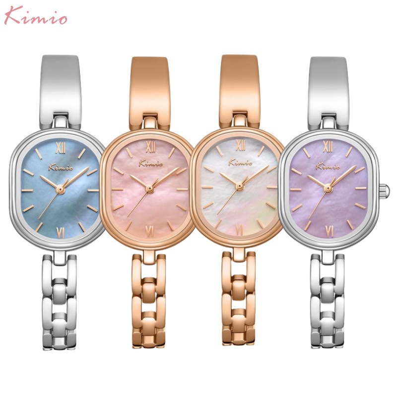 KIMIO Fashion Niche Simple Temperament Elegant Mother-of-Pearl Bracelet Ladies Bracelet Watch K6602S