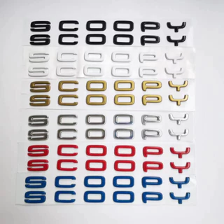โลโก้ scoopy 2013-2024 โลโก้มอเตอร์ไซค์ ตราสัญลักษณ์ 3D