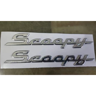 โลโก้ scoopy 2013-2024 โลโก้มอเตอร์ไซค์ ตราสัญลักษณ์ 3D