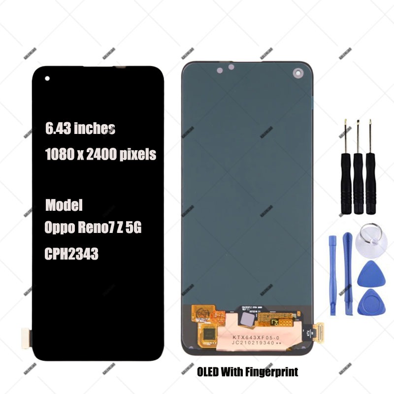 ชุดประกอบหน้าจอสัมผัส LCD สําหรับ Oppo Reno7 Z 5G Reno 7z CPH2343