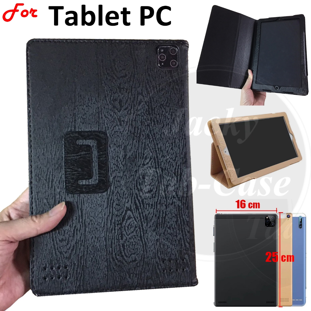 เคสแท็บเล็ตอเนกประสงค์10นิ้วสำหรับแอนดรอยด์10.1 10.8 11.0แท็บ11.6นิ้ว Android Tablet PC (25X16ซม.) เคสพับฝาเป็นฐานเคสหนัง PU เบากว่า