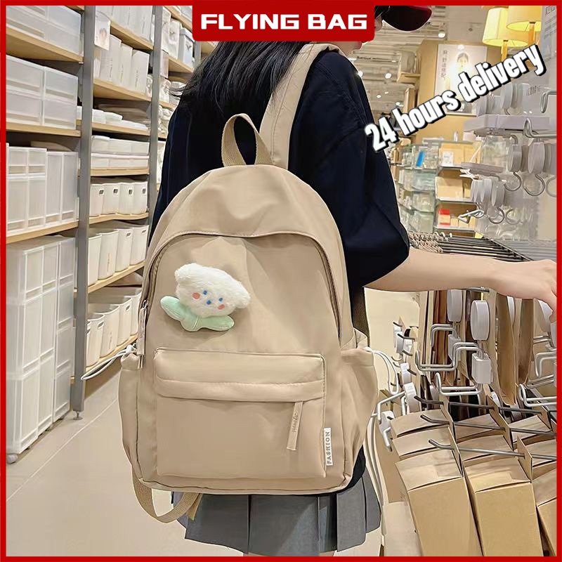 กระเป๋าเป้สะพายหลัง MINISO สไตล์เกาหลี สำหรับผู้หญิงและนักเรียน