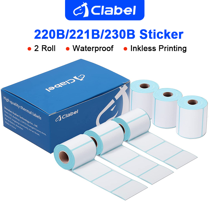 กระดาษฉลาก CLABEL 220B/221B/230B/320B กระดาษความร้อน สติกเกอร์ครัว เครื่องพิมพ์ฉลาก ไม่ต้องใช้หมึก