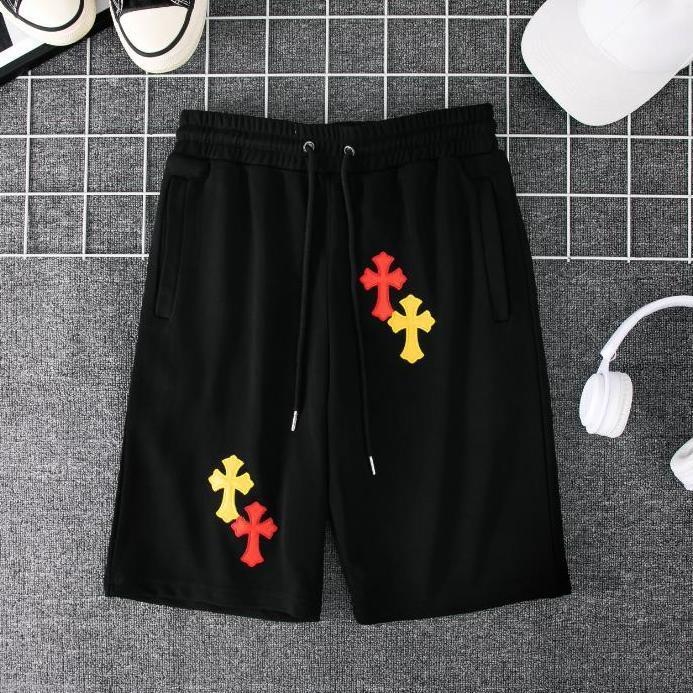 24 ใหม่ CH Croxin กางเกงกีฬาขาสั้น สีแดง และสีเหลือง สําหรับผู้ชาย