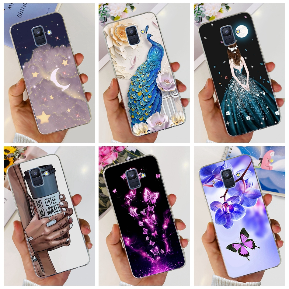 เคสโทรศัพท์ซิลิโคน TPU แบบนิ่ม พิมพ์ลาย สําหรับ Samsung Galaxy A6 (2018) A6+ (2018) A6 Plus A 6 2018 SM-A600G A605G