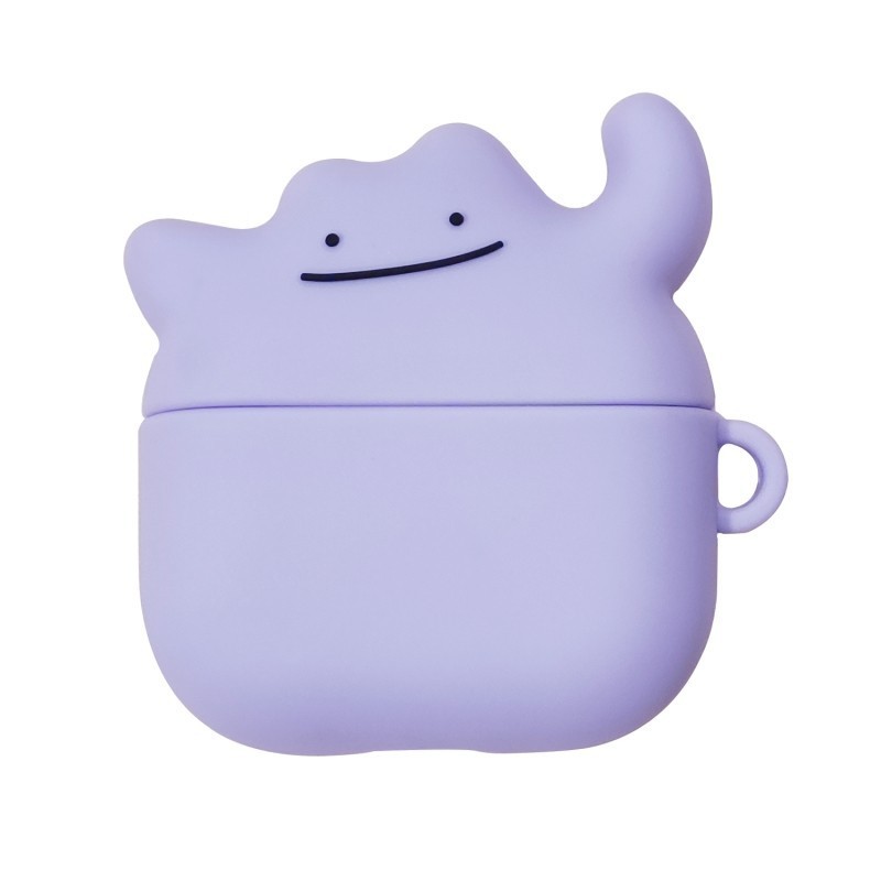 Ditto เคสหูฟังบลูทูธไร้สาย ซิลิโคนนิ่ม ลายการ์ตูนน่ารัก 3D สีม่วง สําหรับ Airpods 3 Pro 1 2 Gen