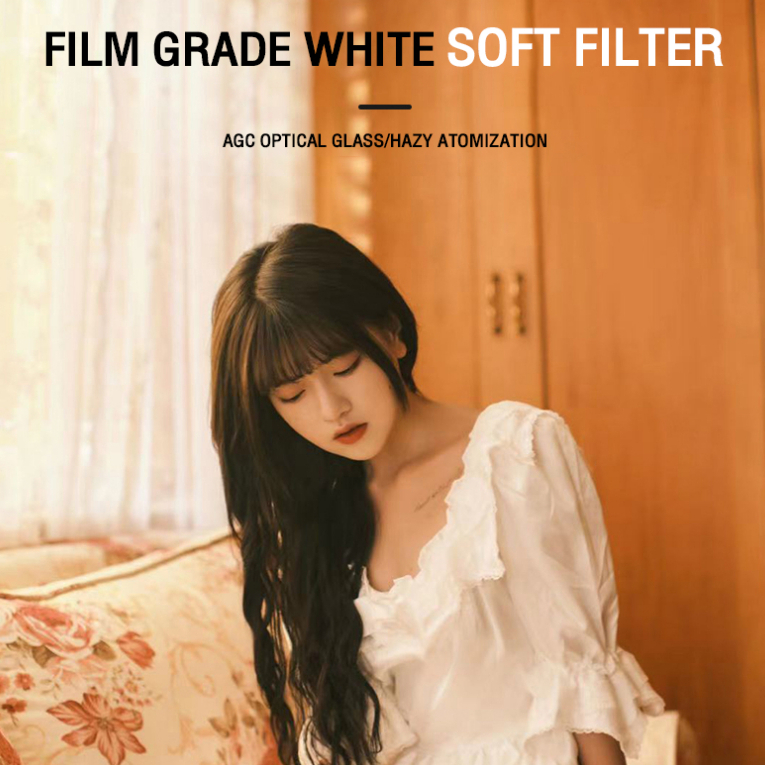 【การแพร่กระจายสีดำ】ZOMEI Black diffusion filter lens เพิ่มความนุ่มนวลของไฮไลท์และลดความคมชัด Soft Filter filter camera filters accessories cpl lens filter nd filter