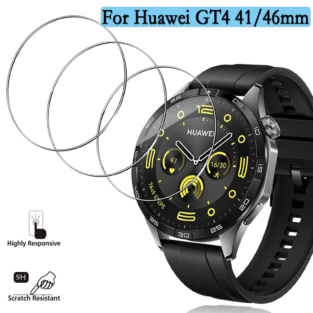 ฟิล์มกระจกนิรภัยกันรอยหน้าจอ แบบใส สําหรับ Huawei Watch GT4 46 มม. Huawei Watch GT4 41 มม. 3 6 ชิ้น