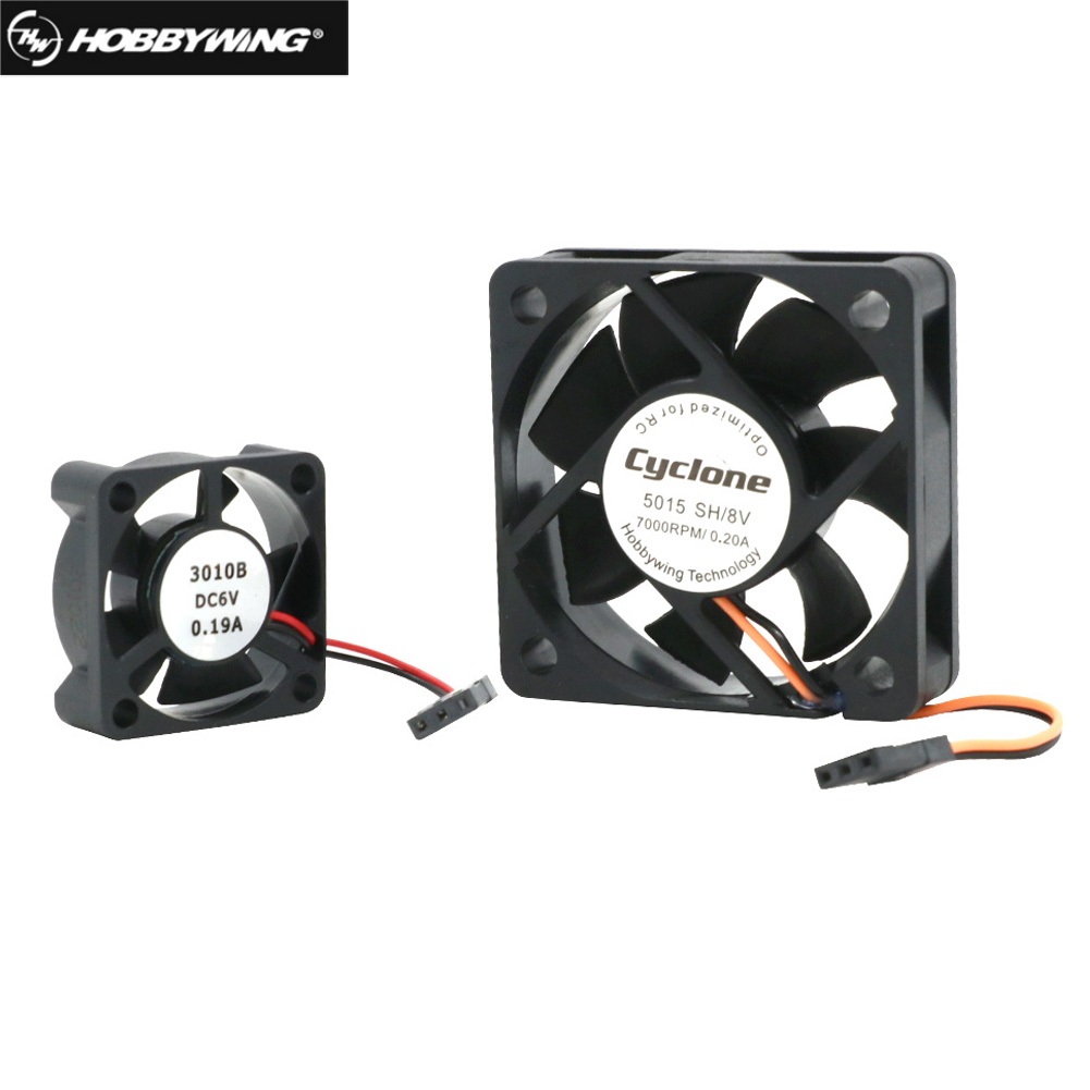 Hobbywing 5V-6V DC มอเตอร์ ESC พัดลม 5015SH FAN-3010-5V 6V 8v-0.2A 7000rpm สําหรับ Hobbywing Max4 ES