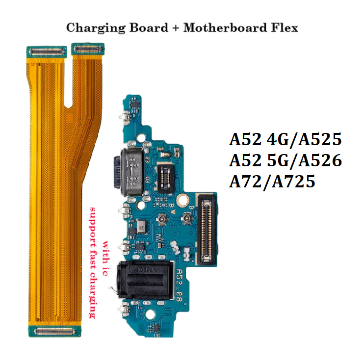 บอร์ดชาร์จเร็ว และเมนบอร์ด IC Micro USB สําหรับ Samsung A52 4G 5G A72 A725