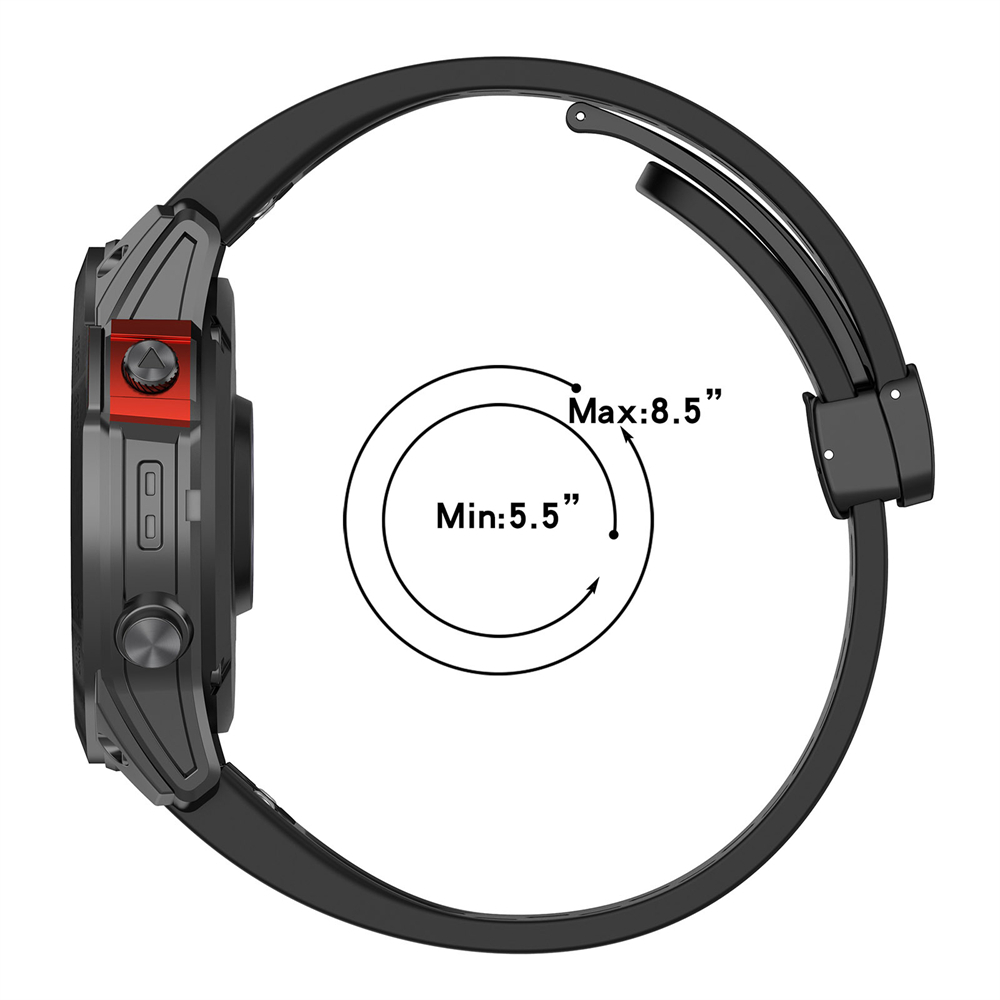 สายนาฬิกาข้อมือซิลิโคน แบบพับได้ ขนาด 20 มม. 26 มม. สําหรับ Garmin descent mk3i descent mk3
