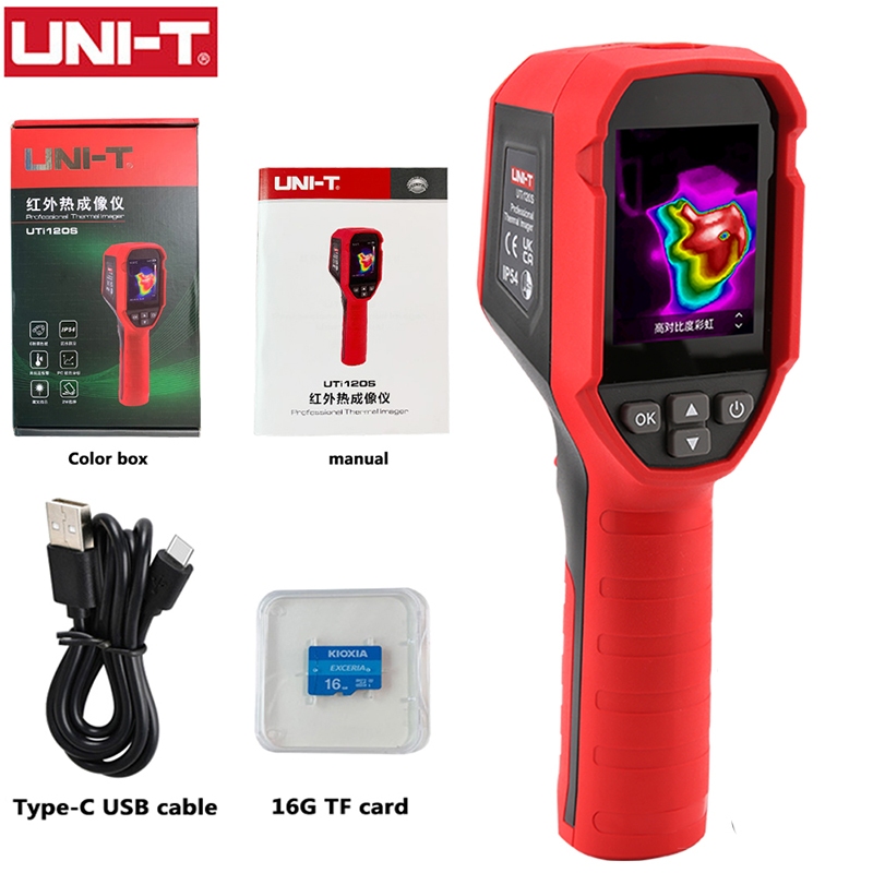 Uni-t UTi120S กล้องอินฟราเรดทดสอบอุณหภูมิ PCB ท่อความร้อน ทดสอบพื้น อุตสาหกรรม