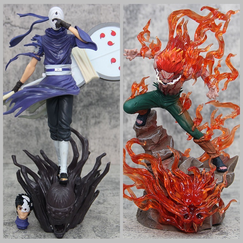 โมเดลฟิกเกอร์ Pvc รูปปั้นนารูโตะ Might Guy Uchiha Obito ขนาด 28.5 ซม. เหมาะกับของขวัญ ของเล่นสําหรับเด็ก