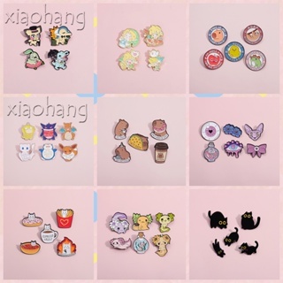เข็มกลัด รูปการ์ตูนสัตว์น่ารัก เครื่องประดับ สําหรับเพื่อน 2-6 ชิ้น ต่อชุด