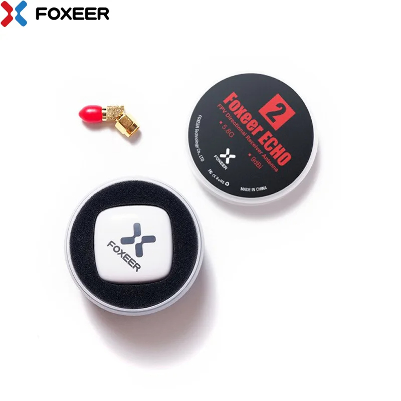 Foxeer Echo เสาอากาศ 9dBi 5.8GHz RHCP LHCP SMA Mini FPV สําหรับเครื่องบินบังคับวิทยุ 2 ชิ้น