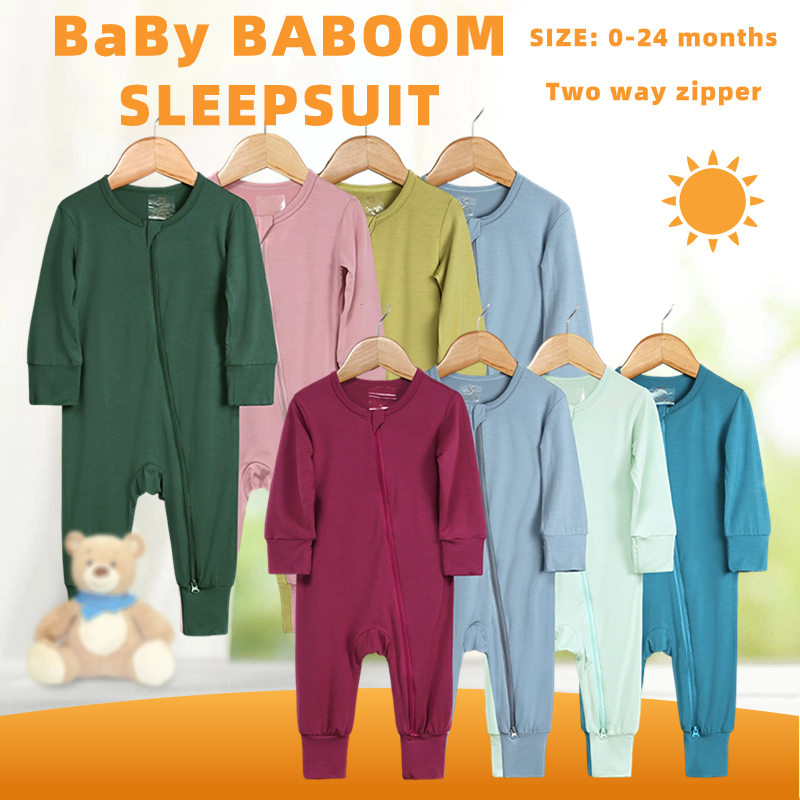 Kids talk baby clothing จั๊มสูทเด็ก ชุดเด็กแรกเกิดแขนยาว ชุดคลานเด็ก ชุดนอนซิป