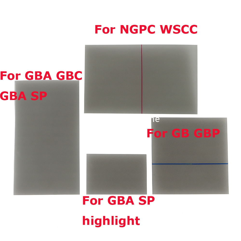 แผ่นฟิล์มโพลาไรซ์กรองแสง สําหรับ Gamboy GB GBA SP Highlight GBC GBA WSC GBA SP NGPC Backlit Screen 1