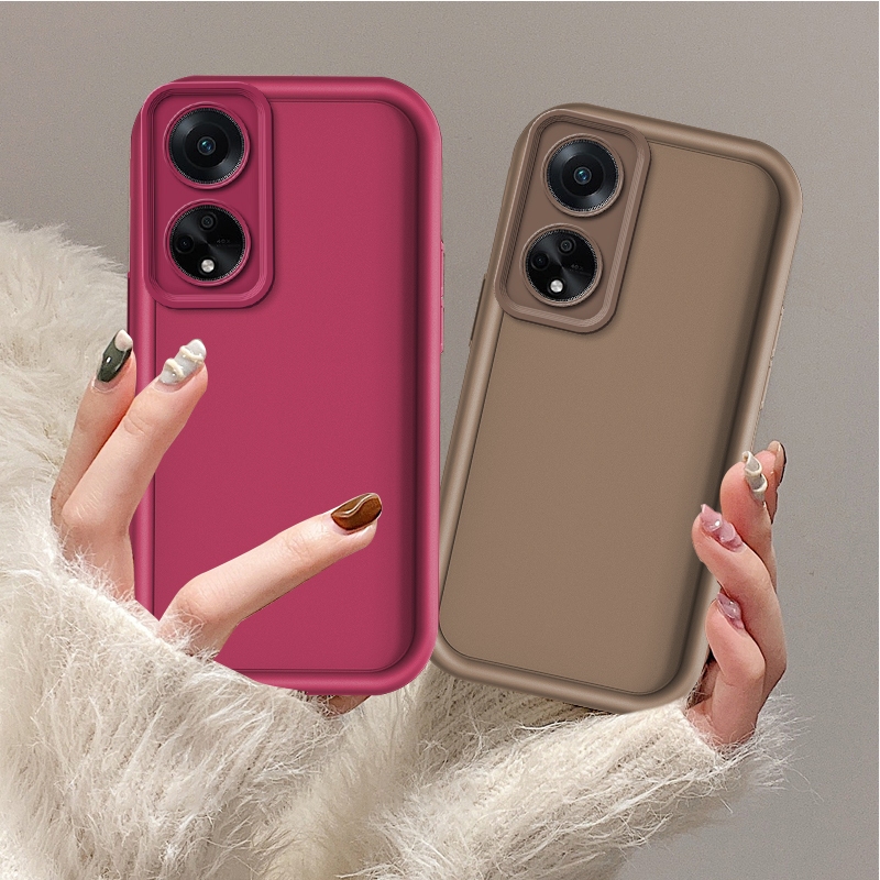 เคส OPPO A98 5G เคสซิลิโคนนิ่ม กันกล้อง สีพาสเทล TPU หนา