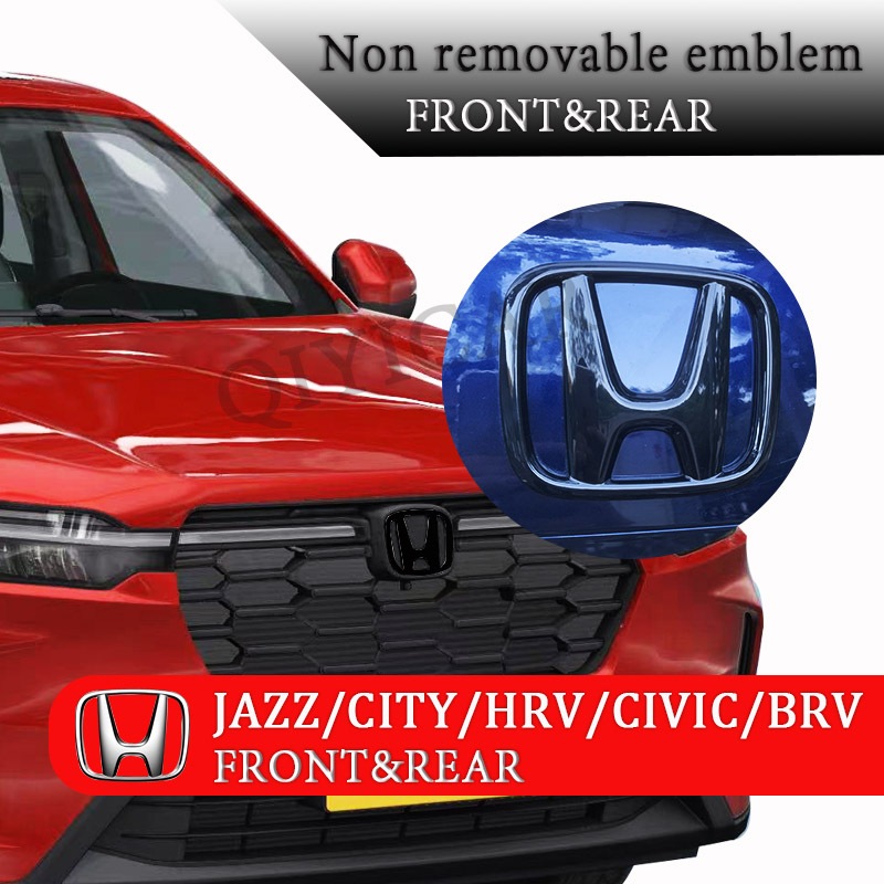 สัญลักษณ์โลโก้ Honda สําหรับ Honda jazz/city/HRV/Civic/BRV โลโก้ H คาร์บอนไฟเบอร์ (หน้าและหลัง)