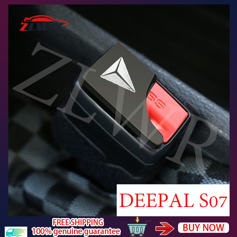 ZLWR DEEPAL S07/L07/deepal s05 รถที่นั่งเข็มขัดหัวเข็มขัดซ่อน bayonet Silencer BUCKLE ปลั๊ก Universal Car Seat เข็มขัดหัวเข็มขัดอุปกรณ์ตกแต่งภายในรถยนต์