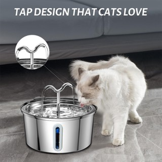 เครื่องจ่ายน้ําพุอัตโนมัติ สเตนเลส 3.2 ลิตร สําหรับสัตว์เลี้…