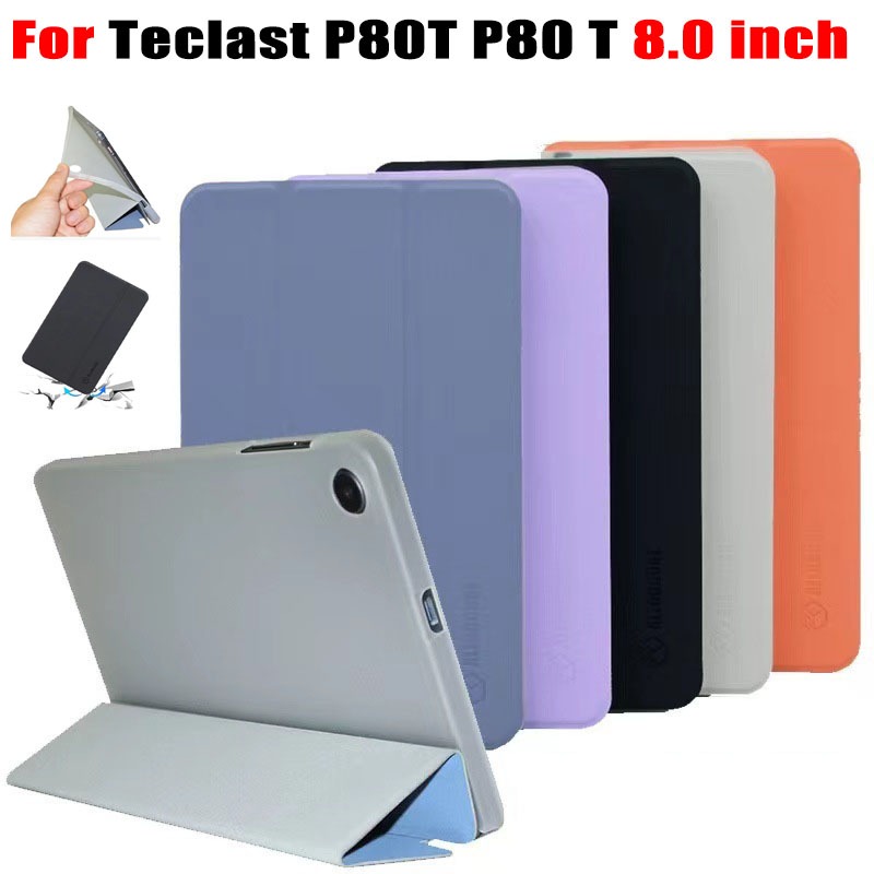 สําหรับ Teclast P80T P80 T 8.0 นิ้วคุณภาพสูง PU หนัง Teclast P80T P80 T 8.0 แฟชั่นน้ําหนักเบาซิลิโคนอ่อนนุ่ม Drop ทนกรณีแท็บเล็ต