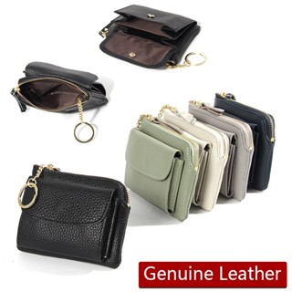 พร้อมส่ง กระเป๋าสตางค์หนังแท้ ใบเล็ก มีซิป ใส่เหรียญได้ ของข…