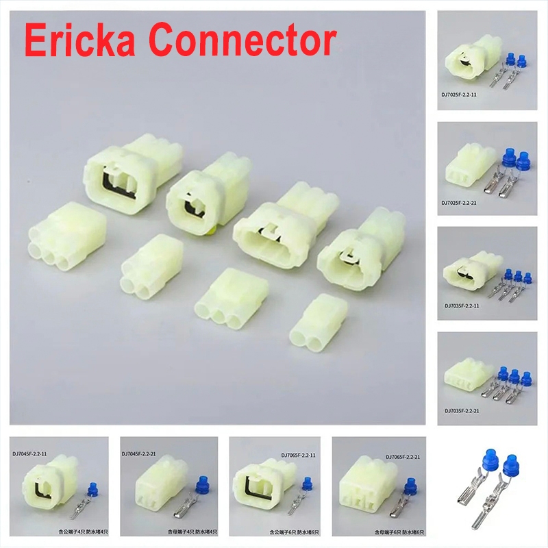 1 ชุด 2 3 4 6 Pin Sumitomo HM 090 สายไฟอัตโนมัติขั้วต่อสายไฟ 2.2 มม.ชายหญิงปลั๊กเทอร์มินัลและซีล