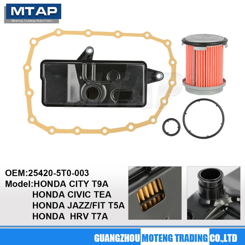 CVT FILTER & GASKET SET สําหรับ HONDA JAZZ FIT/T5A CITY/T9A HR-V/T7A BR-V CIVIC FC TEA 25420-5T0-003 CVT เกียร์กรองชุดซ่อม