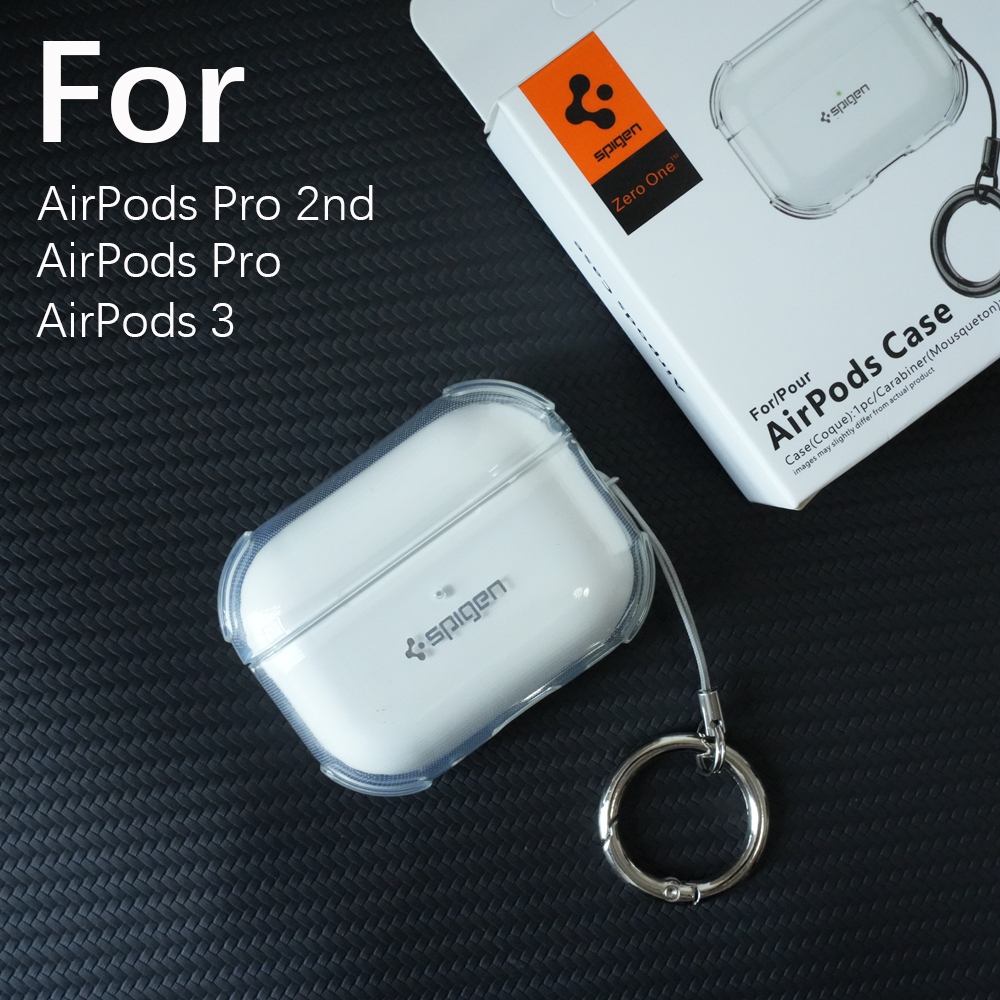 Sgp เคสคริสตัลใส กันกระแทก พร้อมพวงกุญแจโลหะ สําหรับ Airpods Pro 2nd Airpods 3