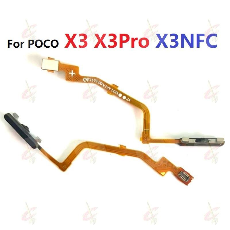 ลายนิ้วมือ แพรปุ่มโฮมสแกนนิ้ว ( Finger ) ปุ่มเปิดปิด สําหรับ POCO X3 NFC Pro