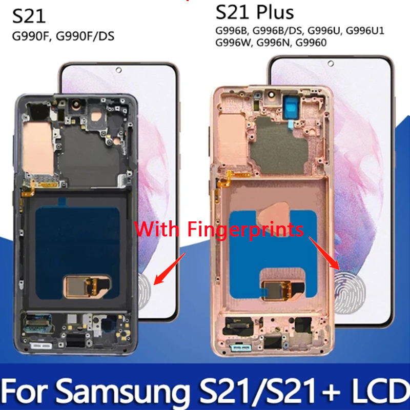 อะไหล่หน้าจอสัมผัสดิจิทัล LCD แบบเปลี่ยน สําหรับ Samsung Galaxy S21 5G G991 S21 + 5G G996 S21 FE G99