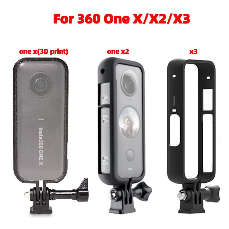 กรอบป้องกัน สําหรับ Insta360 One X/One X2/One X3 อะแดปเตอร์เมาท์ขาตั้งหมวกกันน็อครถจักรยานยนต์